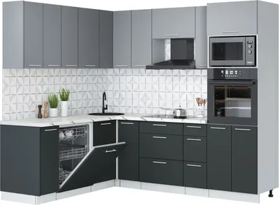 

Кухонный гарнитур, Мила Лайт 1.896х2.38