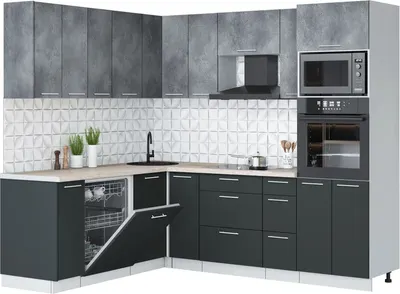 

Кухонный гарнитур, Мила Лайт 1.896х2.38