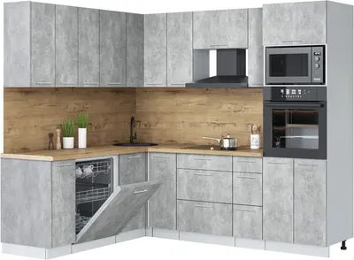 

Кухонный гарнитур, Мила Лайт 1.896х2.38