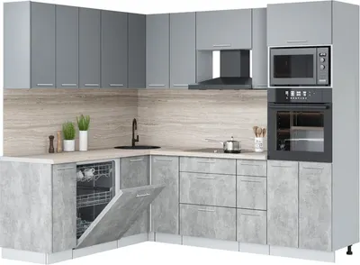 

Кухонный гарнитур, Мила Лайт 1.896х2.38