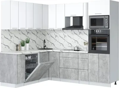 

Кухонный гарнитур, Мила Лайт 1.896х2.38