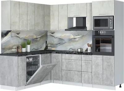 

Кухонный гарнитур, Мила Лайт 1.896х2.38