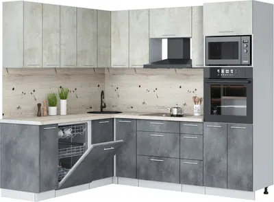 

Кухонный гарнитур, Мила Лайт 1.896х2.38