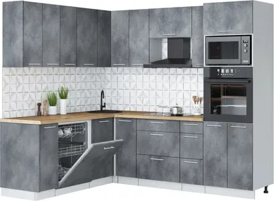 

Кухонный гарнитур, Мила Лайт 1.896х2.38