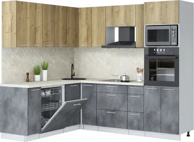 

Кухонный гарнитур, Мила Лайт 1.896х2.38