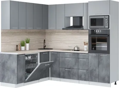 

Кухонный гарнитур, Мила Лайт 1.896х2.38