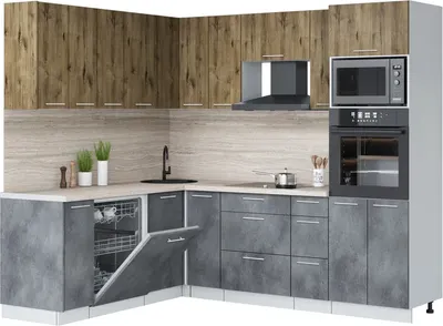 

Кухонный гарнитур, Мила Лайт 1.896х2.38