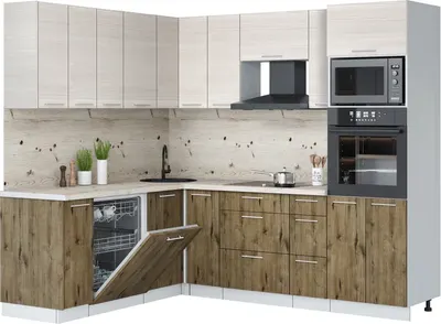 

Кухонный гарнитур, Мила Лайт 1.896х2.38