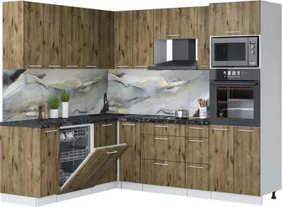 

Кухонный гарнитур, Мила Лайт 1.896х2.38