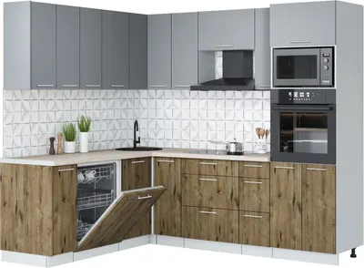 

Кухонный гарнитур, Мила Лайт 1.896х2.38