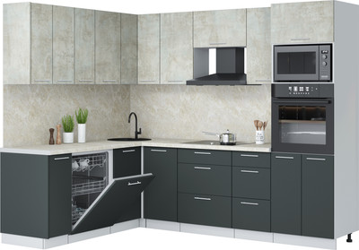 

Кухонный гарнитур, Мила Лайт 1.896х2.58