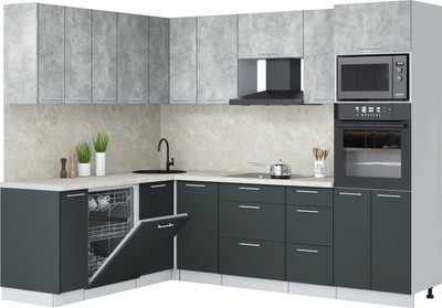 

Кухонный гарнитур, Мила Лайт 1.896х2.58