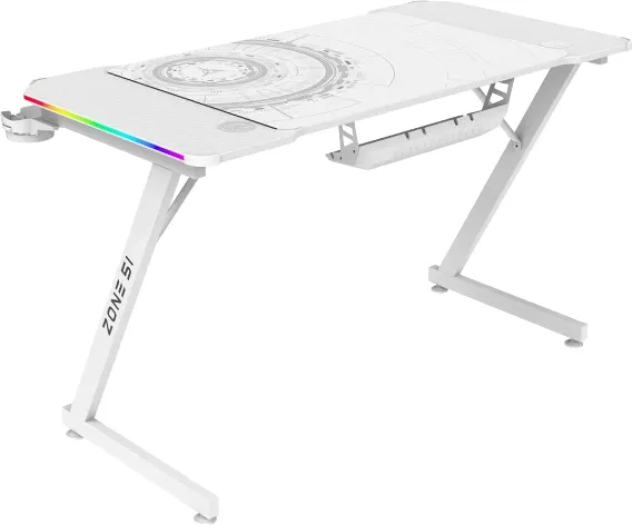 Геймерский стол Zone 51 Trine 120 RGB / Z51-T2R-WH