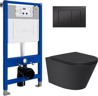 

Унитаз подвесной с инсталляцией, Longer 2110822B + 21901001