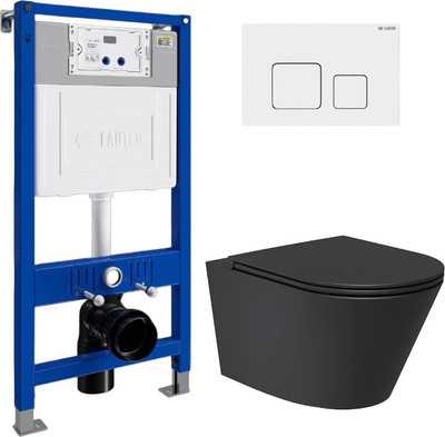 

Унитаз подвесной с инсталляцией, Longer 2110822B + 21901001