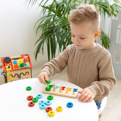 

Развивающий игровой набор, Пирамидка счеты / ПСЧ3009