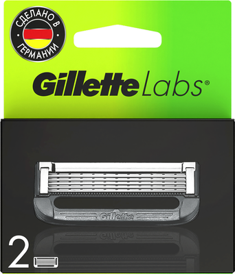 Набор сменных кассет Gillette Labs для безопасных бритв (2шт) - 