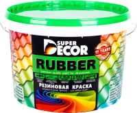 Краска Super Decor Резиновая №01 Ондулин зеленый (6кг) - 
