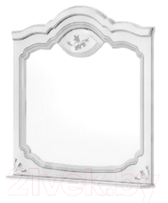 Зеркало Мебель-Неман Орхидея СП-002-19Д2 (белый полуглянец)