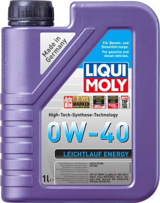 Моторное масло Liqui Moly Leichtlauf Energy 0W40 / 21222 (1л)