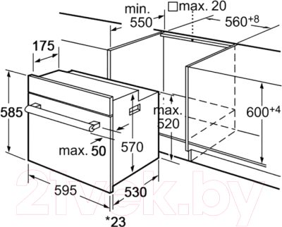 Комплект встраиваемой техники ZORG BE10 LD WH + BP1 FD BL