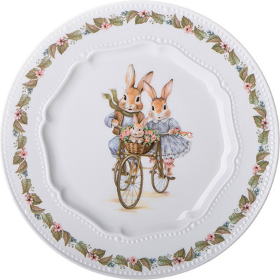 

Тарелка закусочная (десертная), Rabbits Family 425-289
