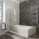 Стеклянная шторка для ванны Veconi 70x150 / PL79-70-01-C4 (стекло прозрачное/хром) - 