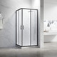 Душевой уголок Veconi 120x80x190 / RV27B-12080-01-C8 (стекло прозрачное/черный) - 