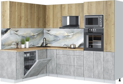 

Кухонный гарнитур, Мила Лайт 1.896х2.68