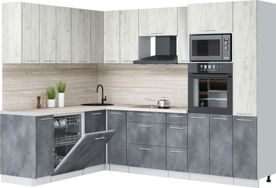 

Кухонный гарнитур, Мила Лайт 1.896х2.68