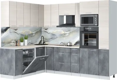 

Кухонный гарнитур, Мила Лайт 1.896х2.68