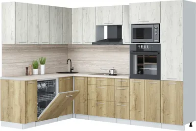 

Кухонный гарнитур, Мила Лайт 1.896х2.78