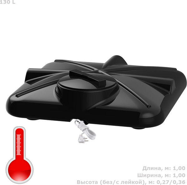 Бак для дачного душа Polimer-Group Роса DRS130S112