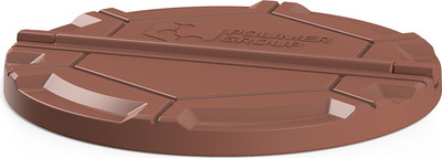 Крышка для колодца Polimer-Group Роса DKS11 (коричневый) - 
