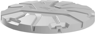 Крышка для колодца Polimer-Group Роса-2 / DK2S6 (серый) - 