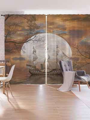 

Комплект штор, Фрегат при луне / p_6281