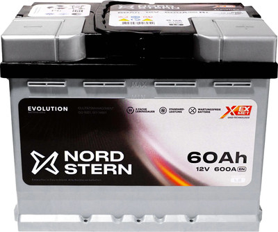 Автомобильный аккумулятор Nord Stern Evolution R+ / NS600S