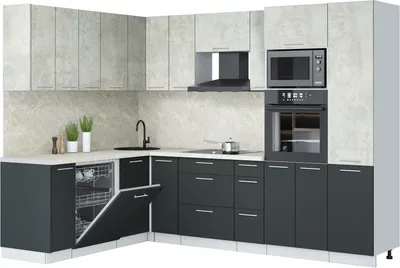 

Кухонный гарнитур, Мила Лайт 1.896х2.78