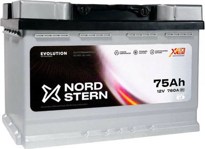 Автомобильный аккумулятор Nord Stern Evolution L+ / NS751S