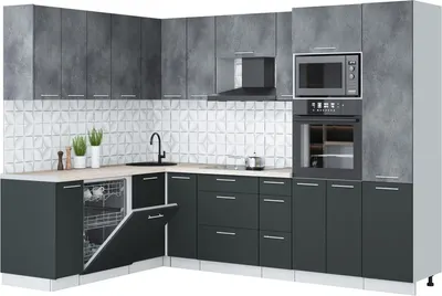 

Кухонный гарнитур, Мила Лайт 1.896х2.78