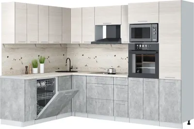 

Кухонный гарнитур, Мила Лайт 1.896х2.78