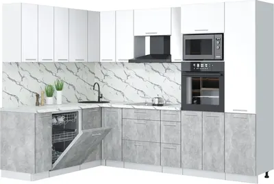 

Кухонный гарнитур, Мила Лайт 1.896х2.78