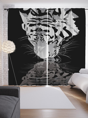 

Комплект штор, Тигр пьющий воду / p_75634