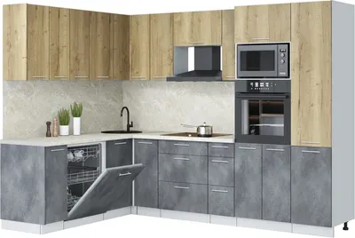 

Кухонный гарнитур, Мила Лайт 1.896х2.78