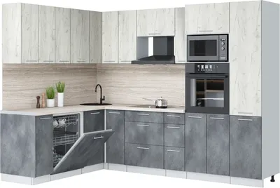 

Кухонный гарнитур, Мила Лайт 1.896х2.78