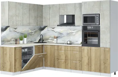 

Кухонный гарнитур, Мила Лайт 1.896х2.88