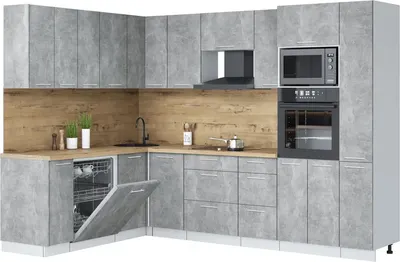 

Кухонный гарнитур, Мила Лайт 1.896х2.88