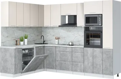 

Кухонный гарнитур, Мила Лайт 1.896х2.88