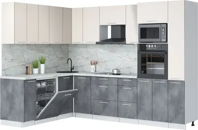 

Кухонный гарнитур, Мила Лайт 1.896х2.88