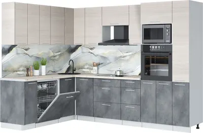 

Кухонный гарнитур, Мила Лайт 1.896х2.88